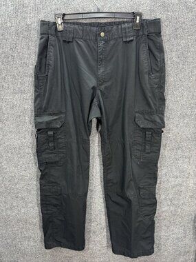 5.11 Tactical Pants Mens 40x32 Black Ripstop Cargo Regular Fit Utility TAC-105C